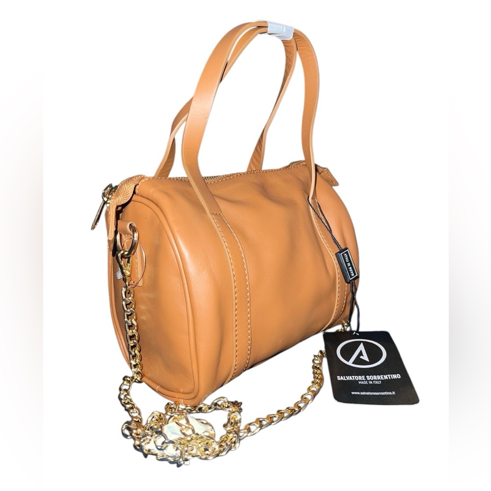 NWT Salvatore Sorrentino Leather Mini Dufflebag